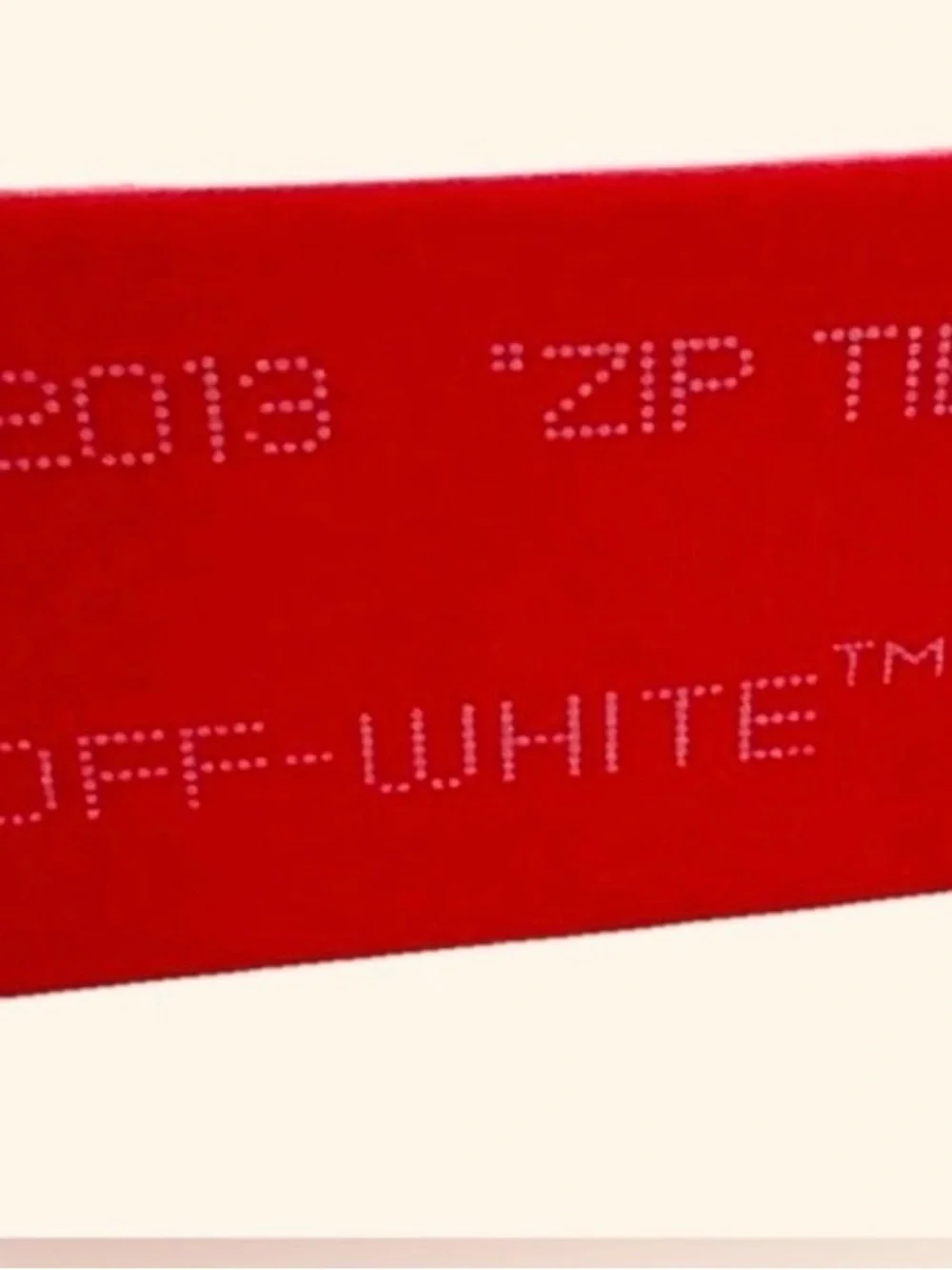 Off-White Neon Yellow Green Logo Wrist Key Holder